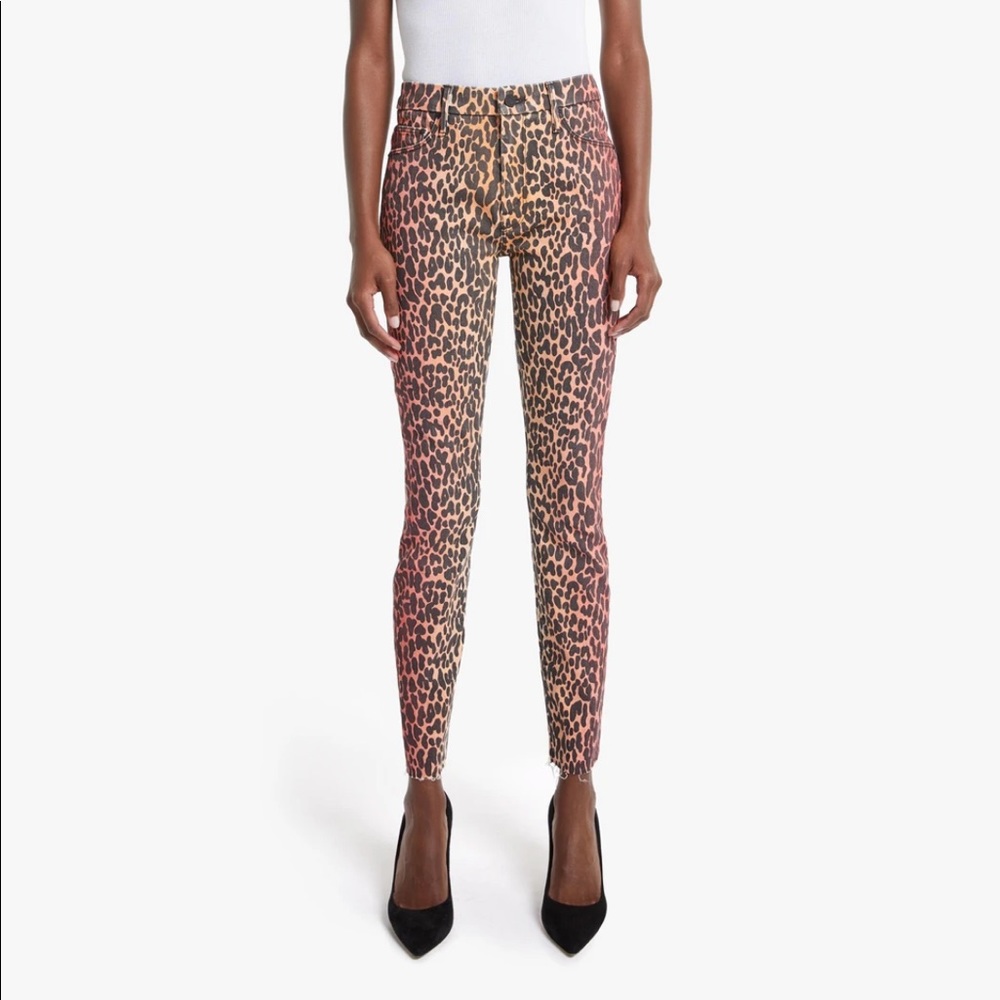 MOTHER denim- High waisted looker fray jeans